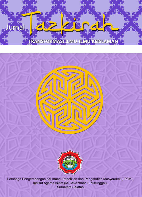 					View Vol. 8 No. 1 (2023): April, Jurnal Tazkirah: Transformasi Ilmu-Ilmu Keislaman
				